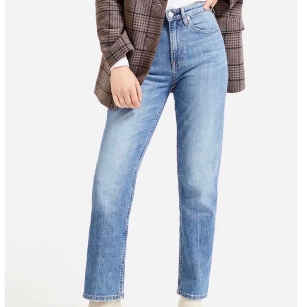 Everlane high rise straight Jeans